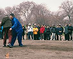 Push Hands Demo at Tai Chi Day in Central Park NYC